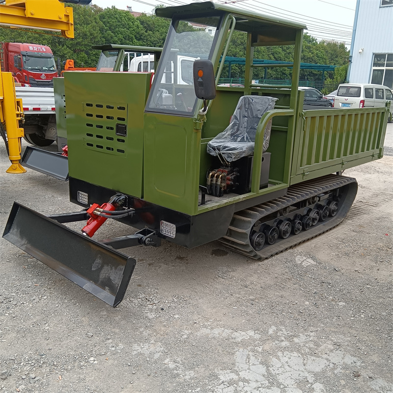 小型履带运输自卸车全地形山地果园拉货爬坡王多功能履带运输车