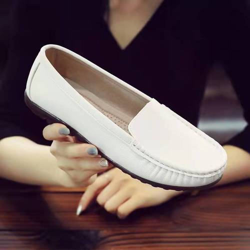 Yonai nurse shoes women's spring and summer new tendon soft-soled work shoes flat-soled non-slip pregnant women's shoes middle-aged and elderly mothers' shoes