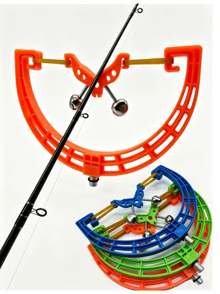 European-style carp fishing turret bracket with double bell alarm head