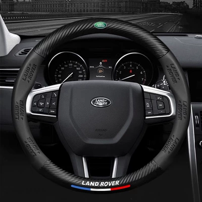 Steering wheel cover steering wheel cover leather handlebar - land-rover-round