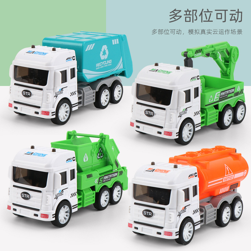 Juguete para niños ingeniería vehículo excavadora modelo agitación inercia juguete coche jardín de infantes supermercado puesto de juguete al por mayor