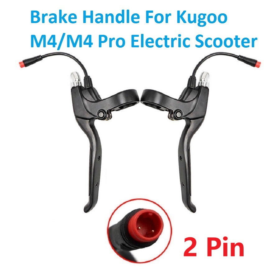 Palanca de freno para scooter eléctrico KUGOOM4 con cabezal impermeable de 2 pines.
