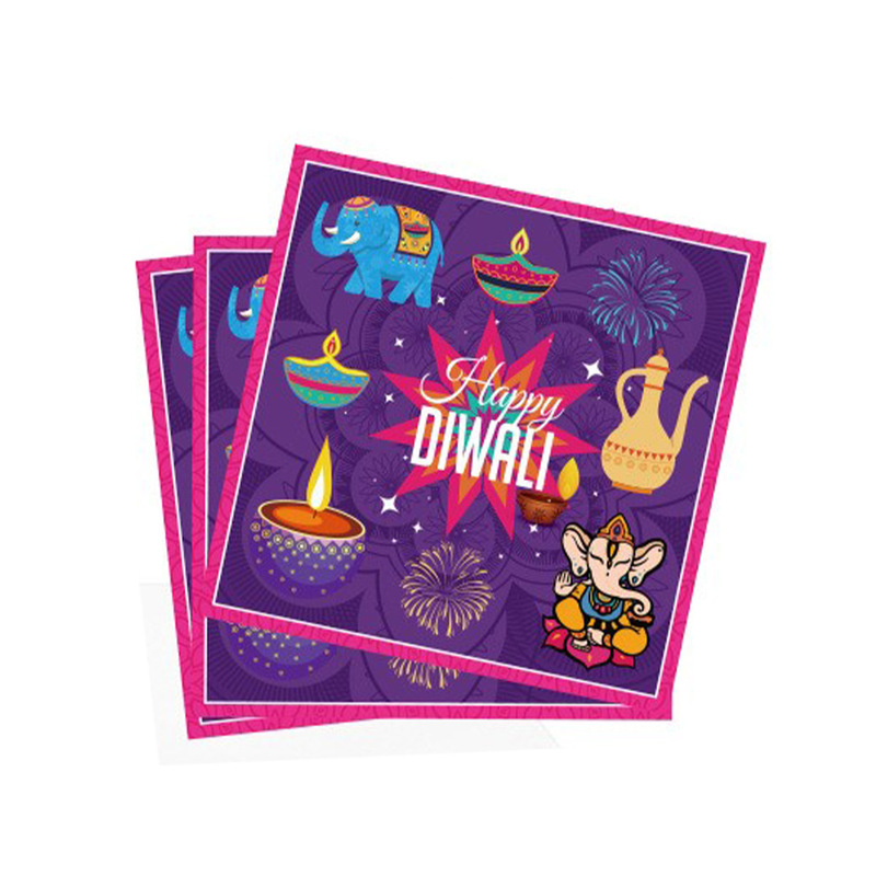 クロスボーダー専用紙皿新型排灯節happy diwali使い捨て紙コップ紙皿セット|undefined
