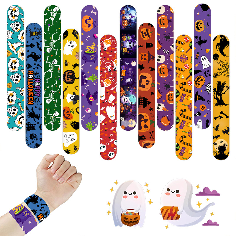 Amazon nuevo Halloween fantasma festival collar fantasma esqueleto temático de terror pulsera aplaudiendo