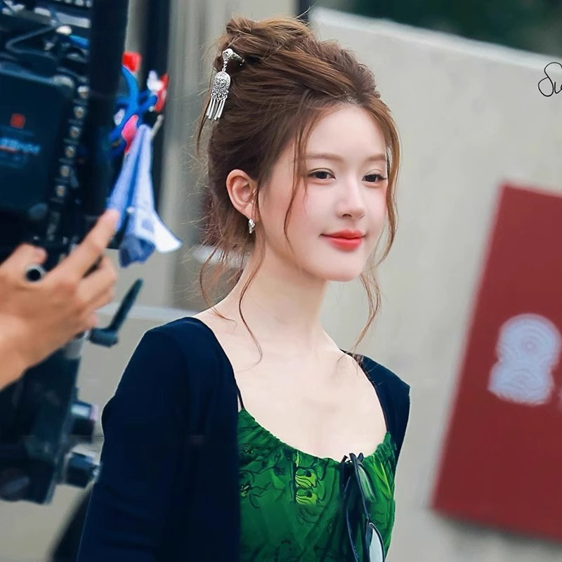 Nuevo estilo chino chino estilo nacional fluido su cabello de mujer alta sensación de estilo nacional bandeja de cabello de estilo antiguo estilo Han cheongsam cabello de cabello