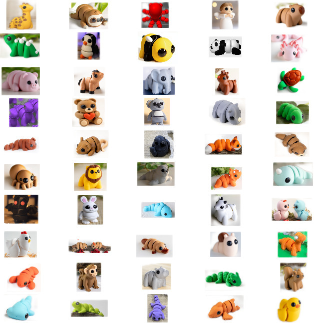 3Dプリントで作られた動物のおもちゃ、子供用置物、野生の様々な可愛いフィギュア、DIY手作り、クリエイティブな作品|undefined