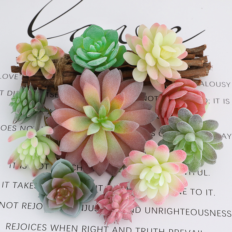 Simulated Succulents for Climbing Pet Landscaping, Special Desert Fake Flower Combination Potted Plant Set, Indoor Home Decoration Ornaments