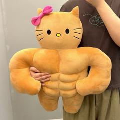 筋肉kt猫の人形は笑います。
