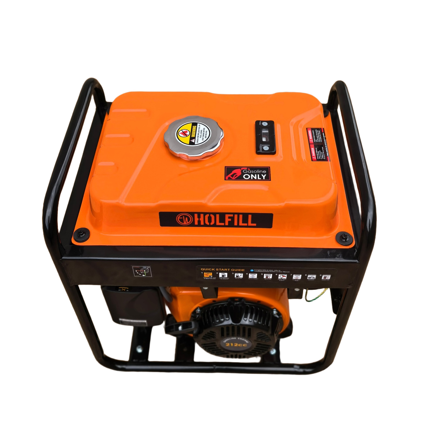 2kW 110V single-phase portable gasoline generator set for camping, RV, outdoor, home use, small outdoor