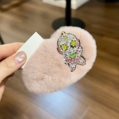 韩国闪钻卡通发夹甜美可爱碎发边夹秋冬新品毛毛掰掰夹子通勤百搭