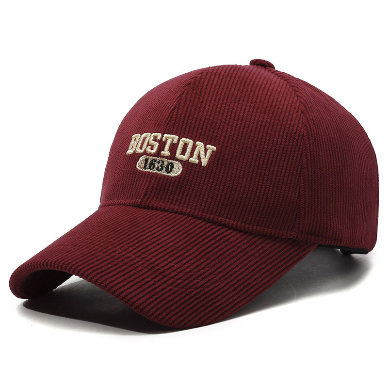 Vielseitige Baseballkappe Aus Cord Für Damen Und Herren Winter_voghion.com