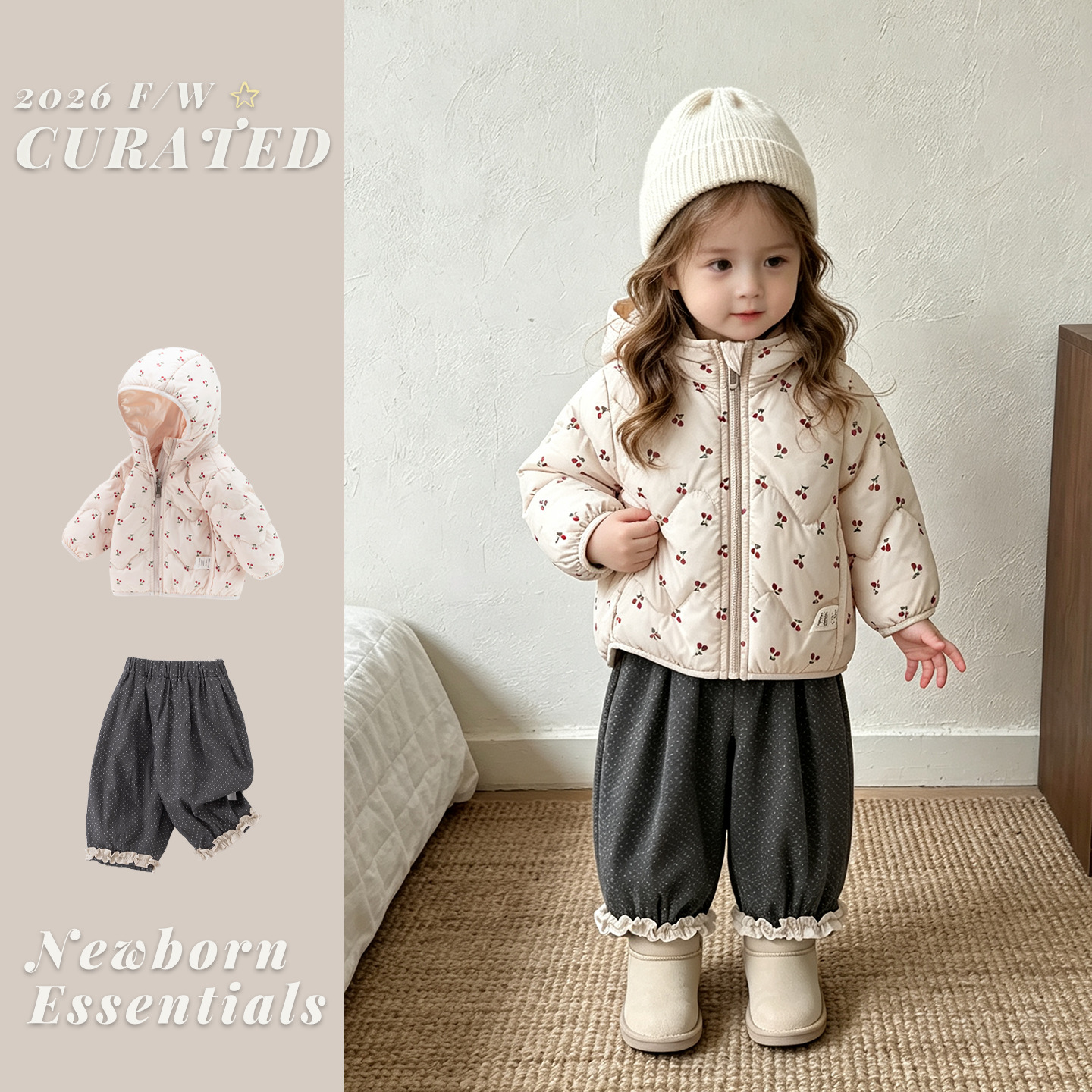 Autumn and Winter Baby Lightweight down Jacket Kidsren's Warm Hooded Outing Clothes Winter Baby Girl down Jacket Category a