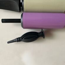 批发气球手推打气筒马卡龙塑料充气筒便携式迷你气球双向打气筒
