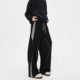 National Tide Couple Original American Embroidered Letter Stitching Ribbon Sweat Pants Loose Sports Casual Pants Student Function