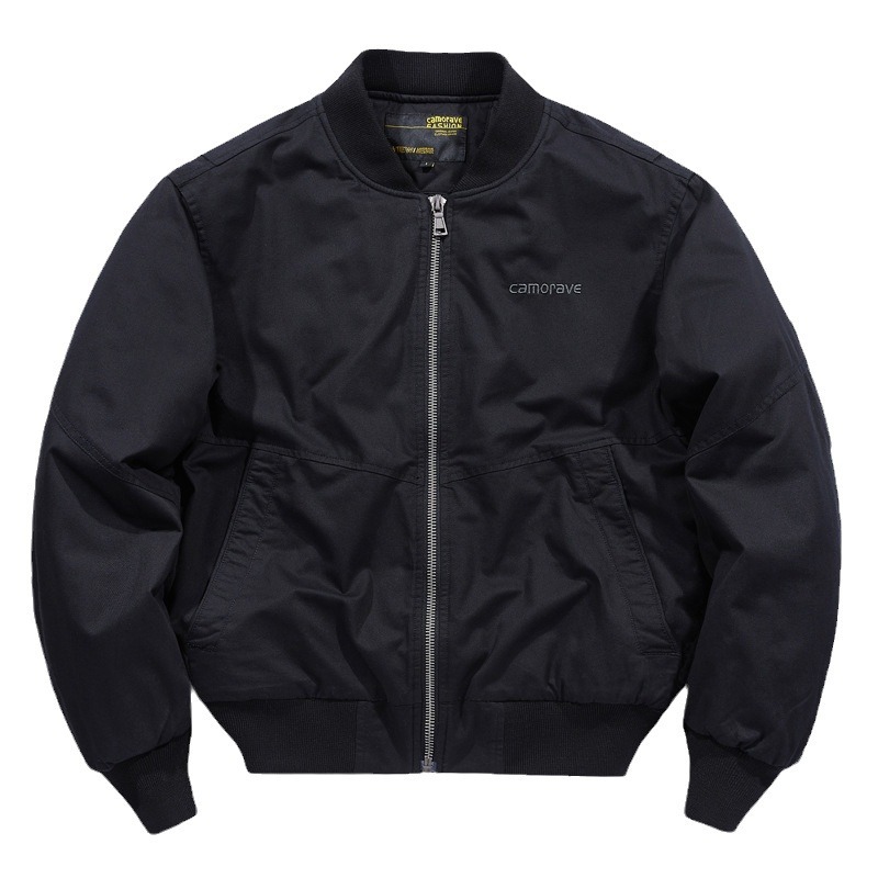 Men's Clothing Thick cotton bomber jacket men's autumn and winter loose large size men's baseball jacket casual cotton clothing_viptrois.com