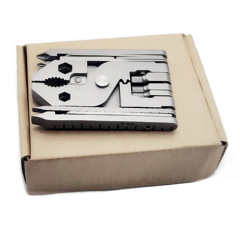 不锈钢折叠多用钳25合1随身钳螺丝刀户外EDC组合卡多功能工具