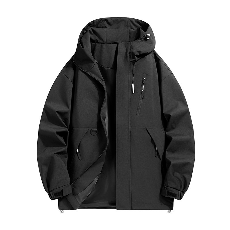 春秋季新款情侣男女同款冲锋衣外套户外防水防风登山服连帽夹克男|undefined