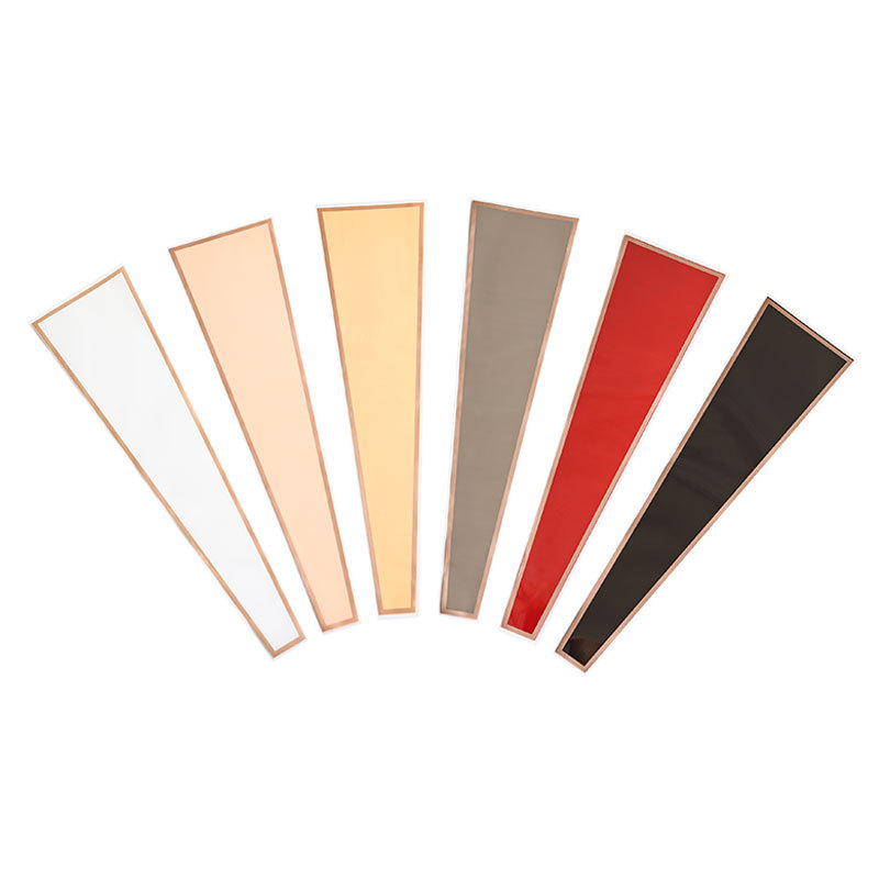 Huaxi Día de San Valentín Marco simple Bolsa de embalaje de flores Bolsa de tubo recto rosa Película opp Florería impermeable