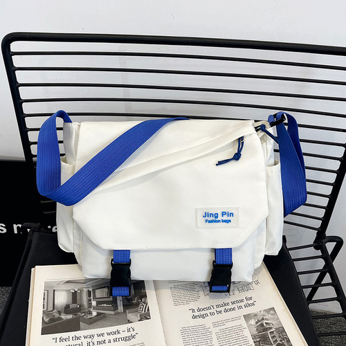 Cross-border delivery Harajuku large-capacity cross-body bag for women ins all-match student class mailman bag retro canvas bag