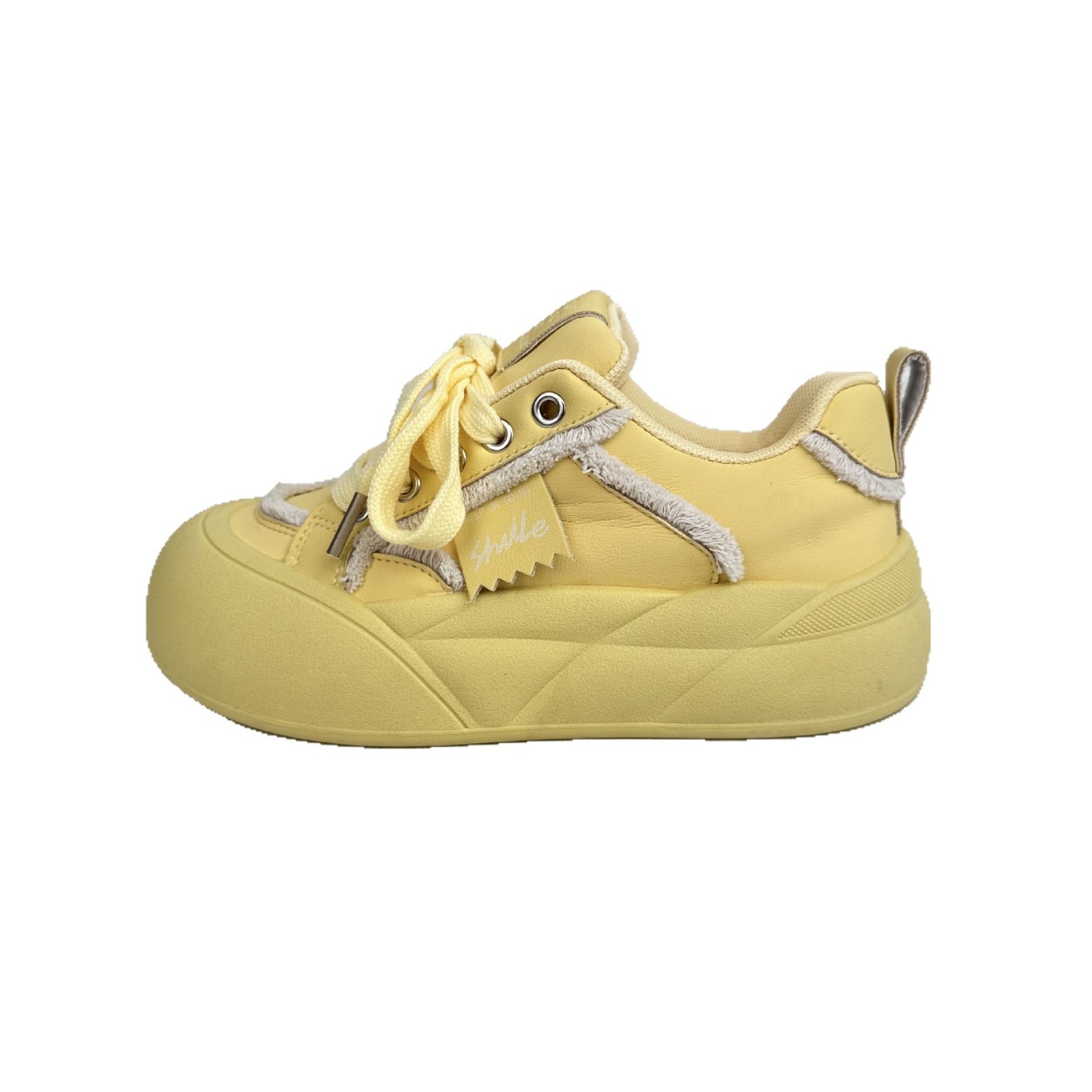 Yuanbo 2025 primavera nuevo estilo plataforma baja zapatos de tabla estudiantes zapatos de lona casuales deportivos zapatos de cabeza grande de todo fósforo
