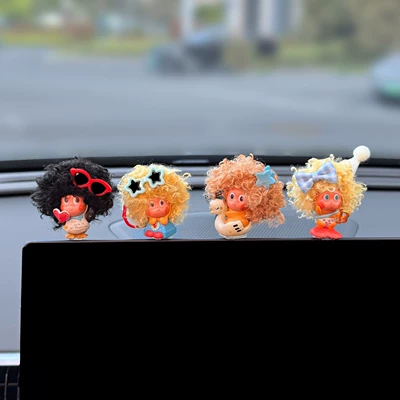 Cute Doll for Girls, Car ornaments - combination-five-4-pieces