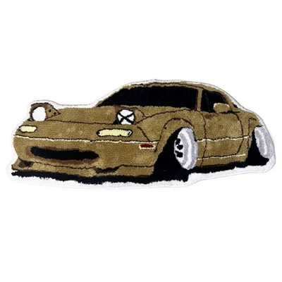 Cartoon Car-Shaped Carpet, Bathroom Water-Absorbent Non-Slip Floor Mat, Home Bedroom Decorative Floor Mat, Stain-Resistant Plush Carpet (Avtomobil döşəmə paspasları) - 222ysqc-1-4060cm-imitation-cashmere