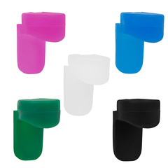 Instrument accessories soft silicone clarinet thumb pad colorful long handle black tube round thumb rest thumb protector sleeve