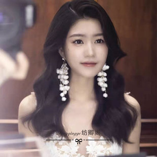 Bell Sandalwood Hairpin Original Hanfu Lily-of-the-valley Tassel Hairpin Ear Clip Earrings Antique Plate Hairpin Step-by-step Hair Accessories