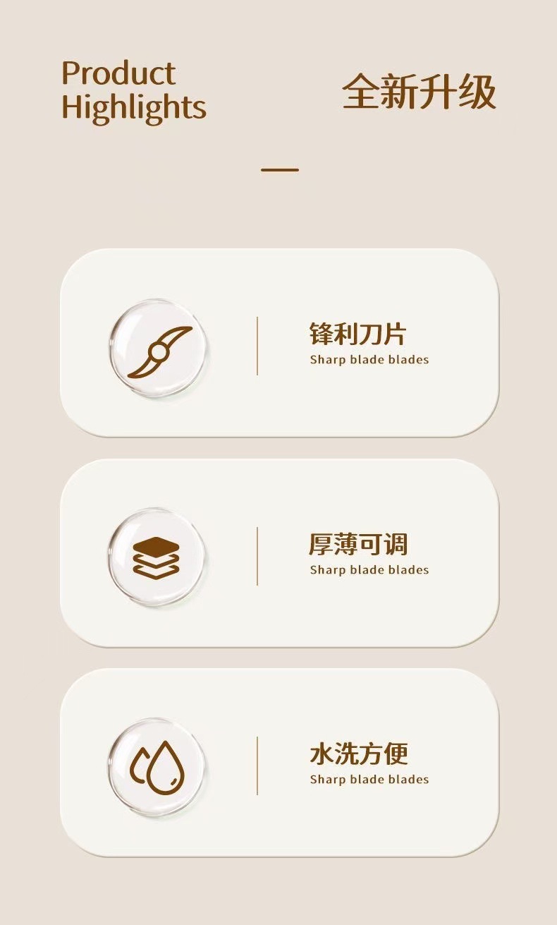 多功能不锈钢手摇切片机一件代发手动商用柠檬土豆片水果蔬切菜器