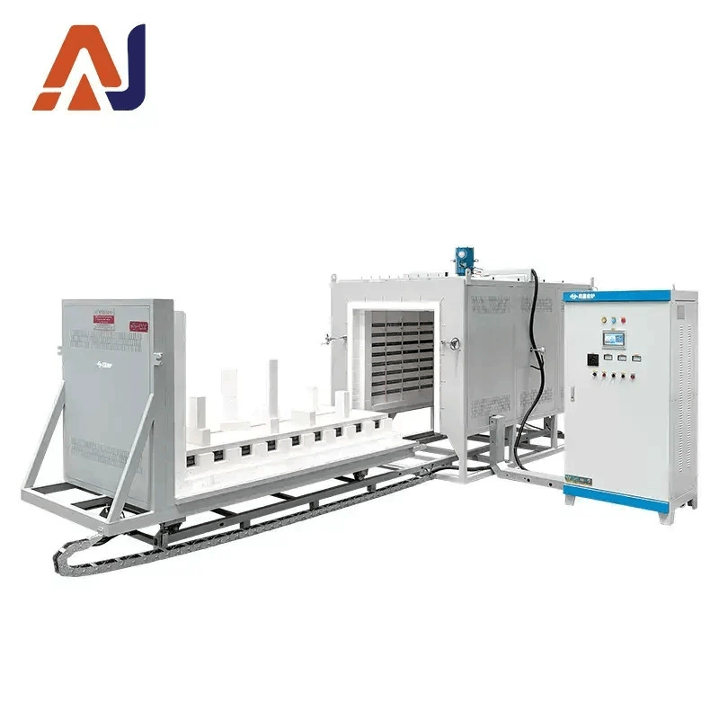 Высокотемпературная прецизионная электрическая печь на 1200 градусов с тележкой для перемешивания горячего воздуха, печь с сопротивлением, термообработка, закалка, промышленная печь