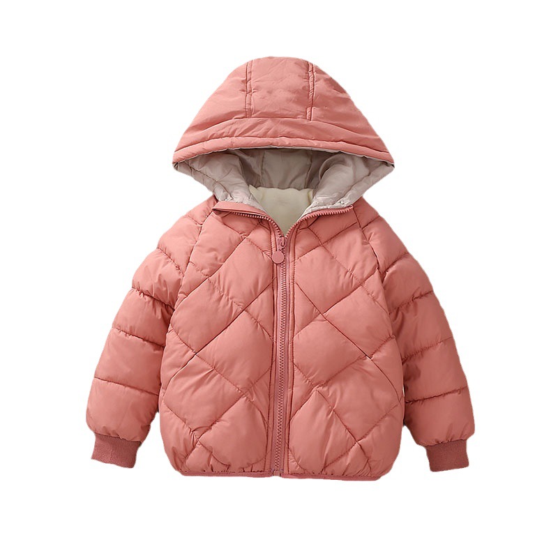 2025 otoño e invierno nuevo estilo chaqueta acolchada de algodón para niños, hombres y mujeres bebé, chaqueta acolchada de algodón para niños pequeños y medianos, comercio exterior más chaqueta de algodón cálido de terciopelo