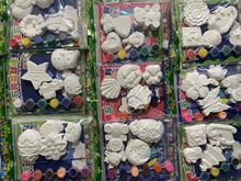 批发袋装白坯涂色石膏娃娃儿童创意手工迷你彩绘摆摊DIY涂色