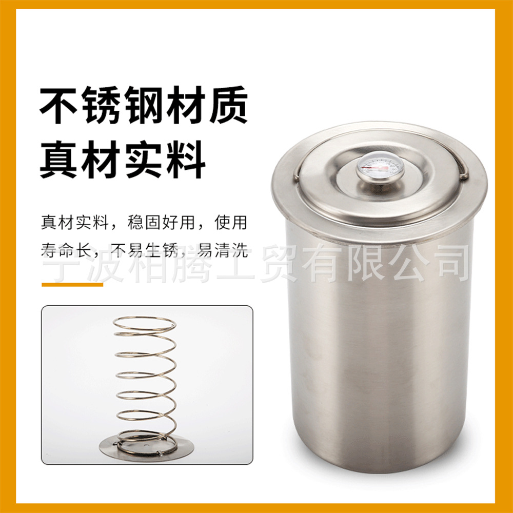 Fábrica al por mayor 304 carne de acero inoxidable barril de vapor carne barril de ebullición con termómetro dispositivo de vapor de carne barril de vapor dispositivo de ebullición de carne