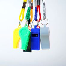 体育用品塑料口哨ABS玩具哨子助威加油裁判6字口哨足球口哨批发