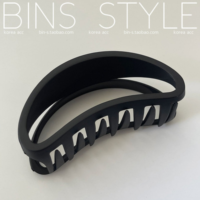 Clip de pelo negro pequeño clip de pelo femenino tocado Cabeza trasera horquilla alta Cola de Caballo horquilla fija clip de tiburón grande al por mayor