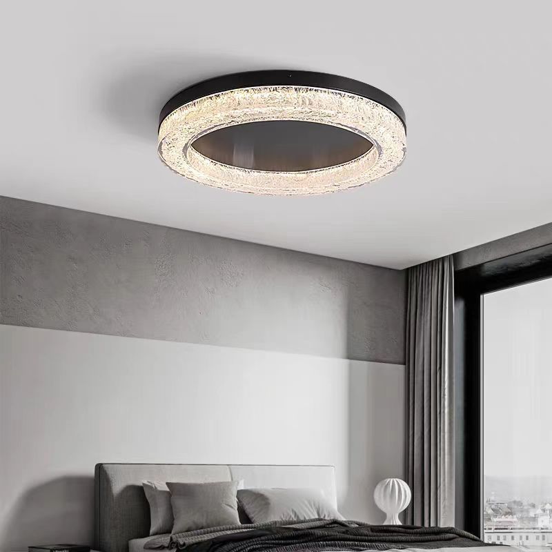 Italiano todo el cobre minimalista sala de estar luz de techo de espectro completo moderno de alta gama diseñador doméstico dormitorio principal lámpara de habitación