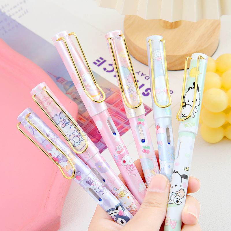 Sanrio coolomi pen estudiante bolsa de tinta especial pen ins estilo de alta apariencia estilo chica tinta reemplazable