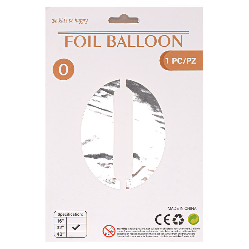 32 pulgadas Tarjeta de papel digital OPP globo de embalaje independiente fiesta de cumpleaños ambiente decorativo globo