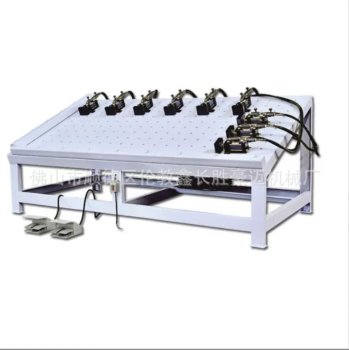 广东鑫长胜直供单面钻孔框架拼合机 厂家制造木工组框机组框机