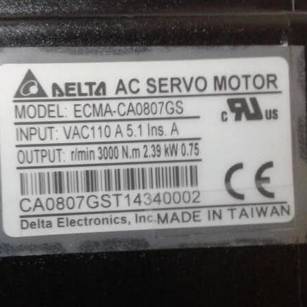 原装现货 ECMA-CA0807SS   中达电通伺服电机  台达伺服马达