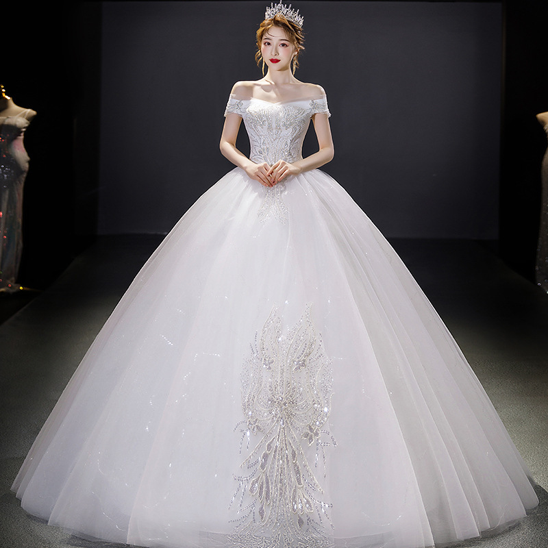[One Shoulder Wedding Dress] 2025 Summer Temperament Bridal Wedding Dress Super Fairy Style Wedding Dress Slim One Shoulder Wedding Dress