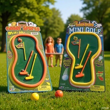 绒布球台迷你高尔夫玩具两款混装 桌面游戏 创意手指体育休闲玩具