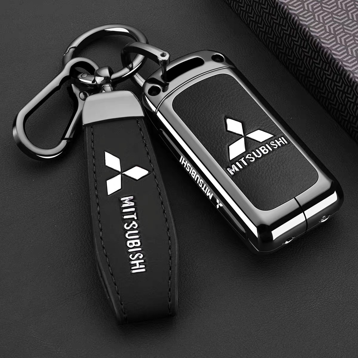 Suitable for Mitsubishi Outlander Key Cover Asx Yige Pajero V93 Jinchang L200 Wingshen Car Bag Buckle Shell