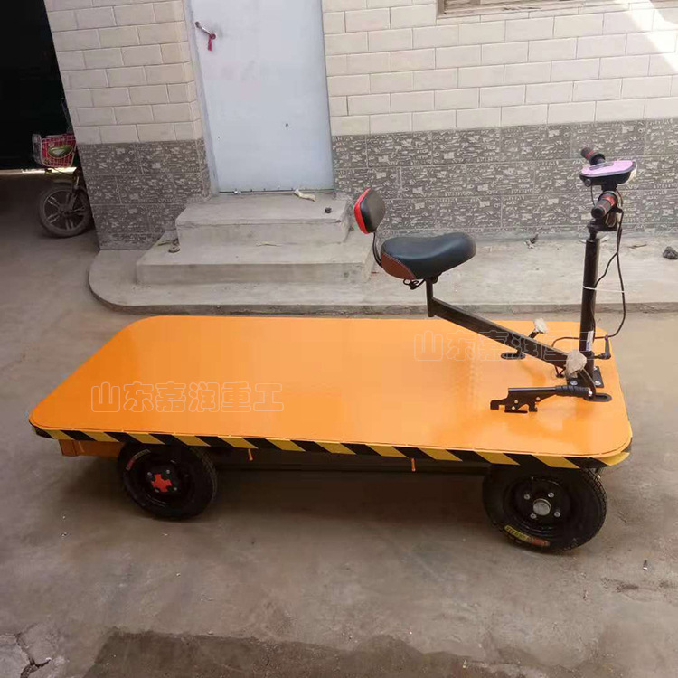 仓库拉货车 电动四轮平板车 折叠手推车四轮搬运车