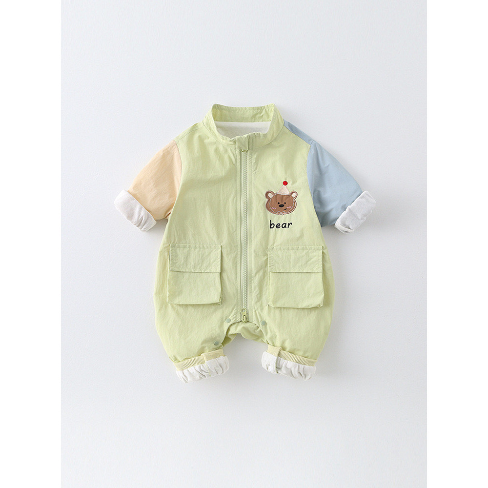 Ropa de primavera y otoño para bebés, mono de manga larga, ropa de bebé para hombres y mujeres, mameluco de estilo occidental súper lindo, traje de escalada de luna llena