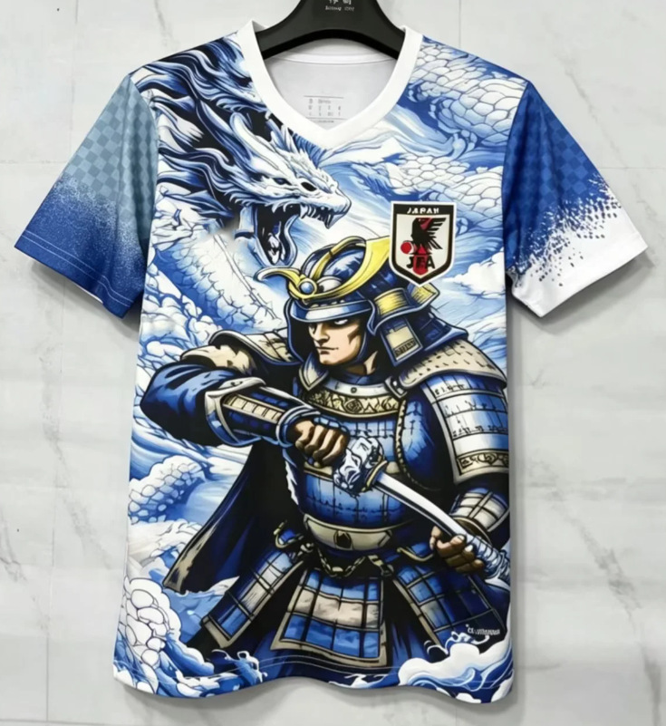 25-26 Nueva camiseta de anime de camiseta japonesa One Piece Samurai Sakura Dragon Ball Uniforme de fútbol transfronterizo de edición especial