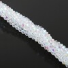 Crystal, glossy beads handmade, hair accessory, 4mm