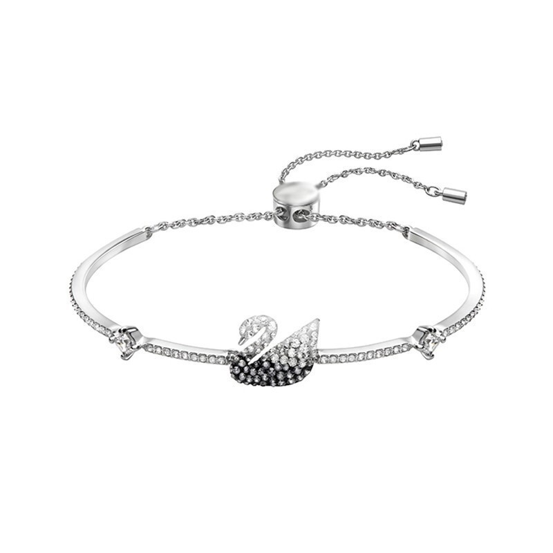 Swarovski Black Blue Swan Bracelet Swarovski Elements Crystal Blue Swan Bracelet Fresh Korean Version