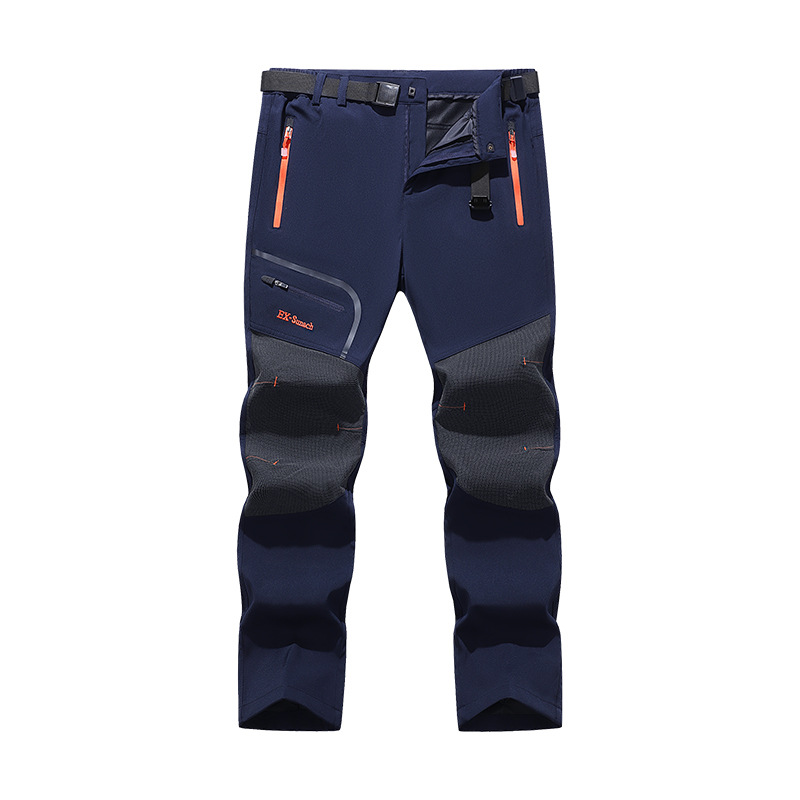 Pantalones largos de secado rápido para hombre, pantalones deportivos para senderismo, resistentes al viento y a la lluvia, holgados, informales y cómodos, para primavera y otoño