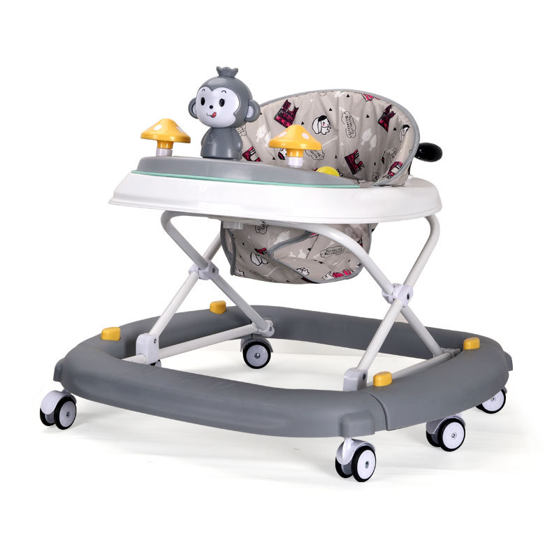 Caminante para niños iluminación de música educativa caminante para bebés un coche multiusos anti-Flip multifuncional caminante
